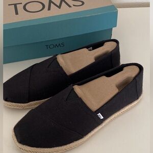 TOMS Black Espadrilles